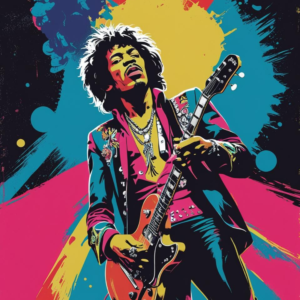 hendrix vibrant pop art